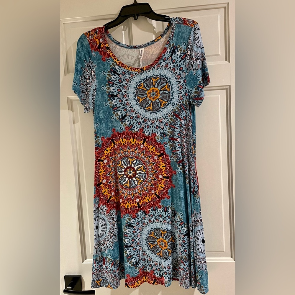 Korsis Women’s Summer Casual T-Shirt Dress, Medium